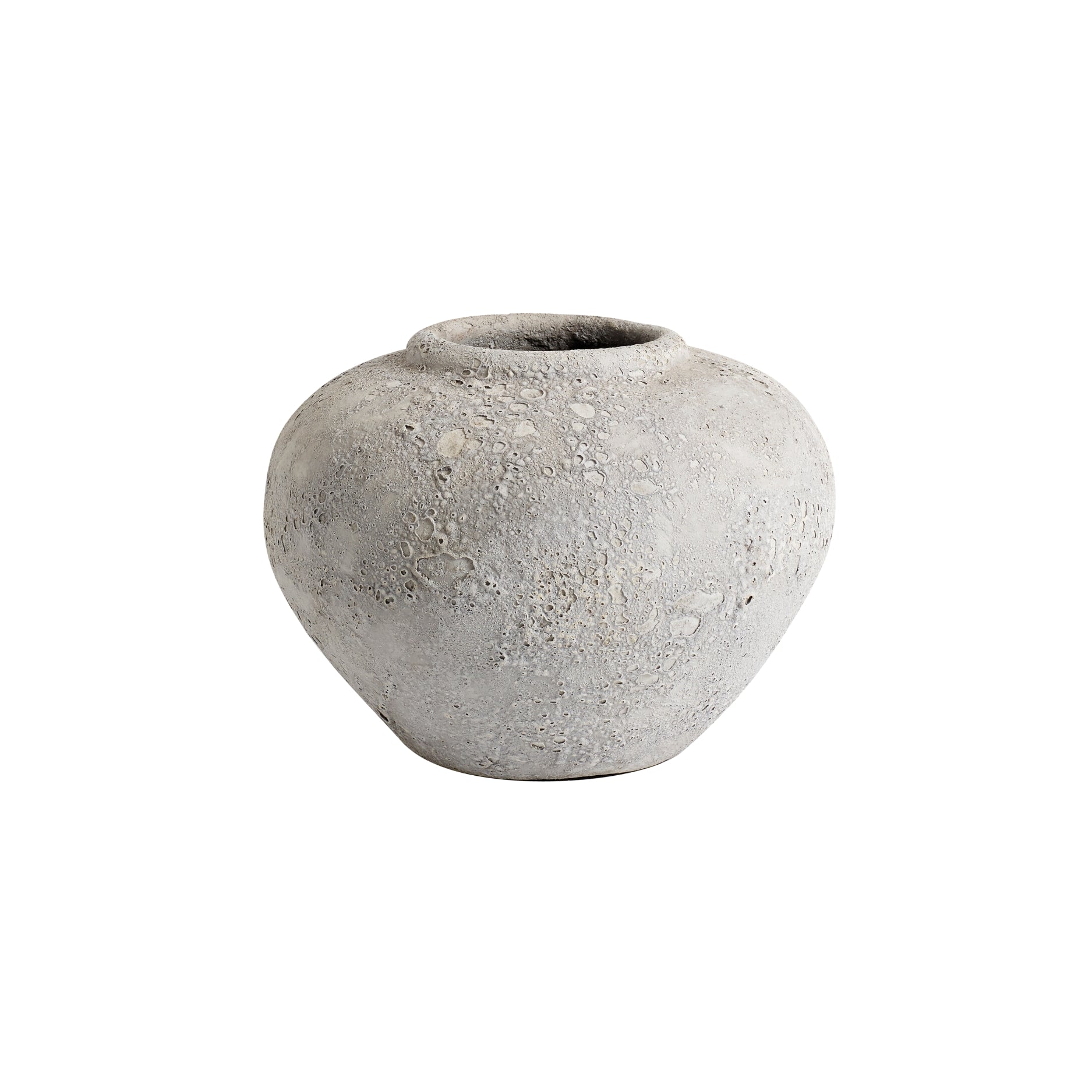 Luna krukke, grå - H18 cm.